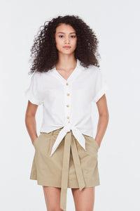 8922 CREAM FRONT TIE RIBBON
