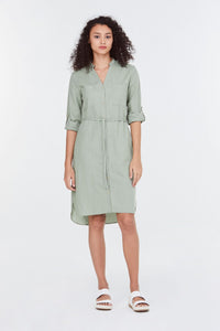 9027 mint pocket dress