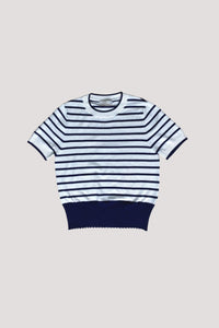 9187 NAVY STRIPES TOP