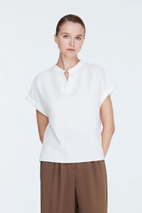 9204-FOLDED-SLEEVES-BLOUSE-CREAM