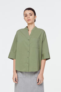 9239 Boxy Button Down Shirt