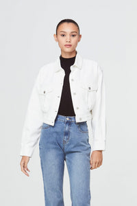 9247 CREAM FRONT BUTTON JACKET