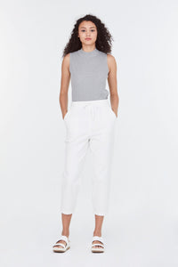 9253 CREAM DRAWSTRING JOGGER