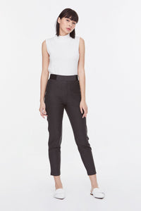9357 dark grey elastic leggings