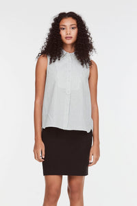 9435 GREEN STRIPES BLOUSE