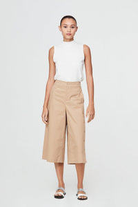 9488 KHAKI BUTTONED CULOTTES