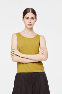 9507 OLIVE SLEEVELESS TOP