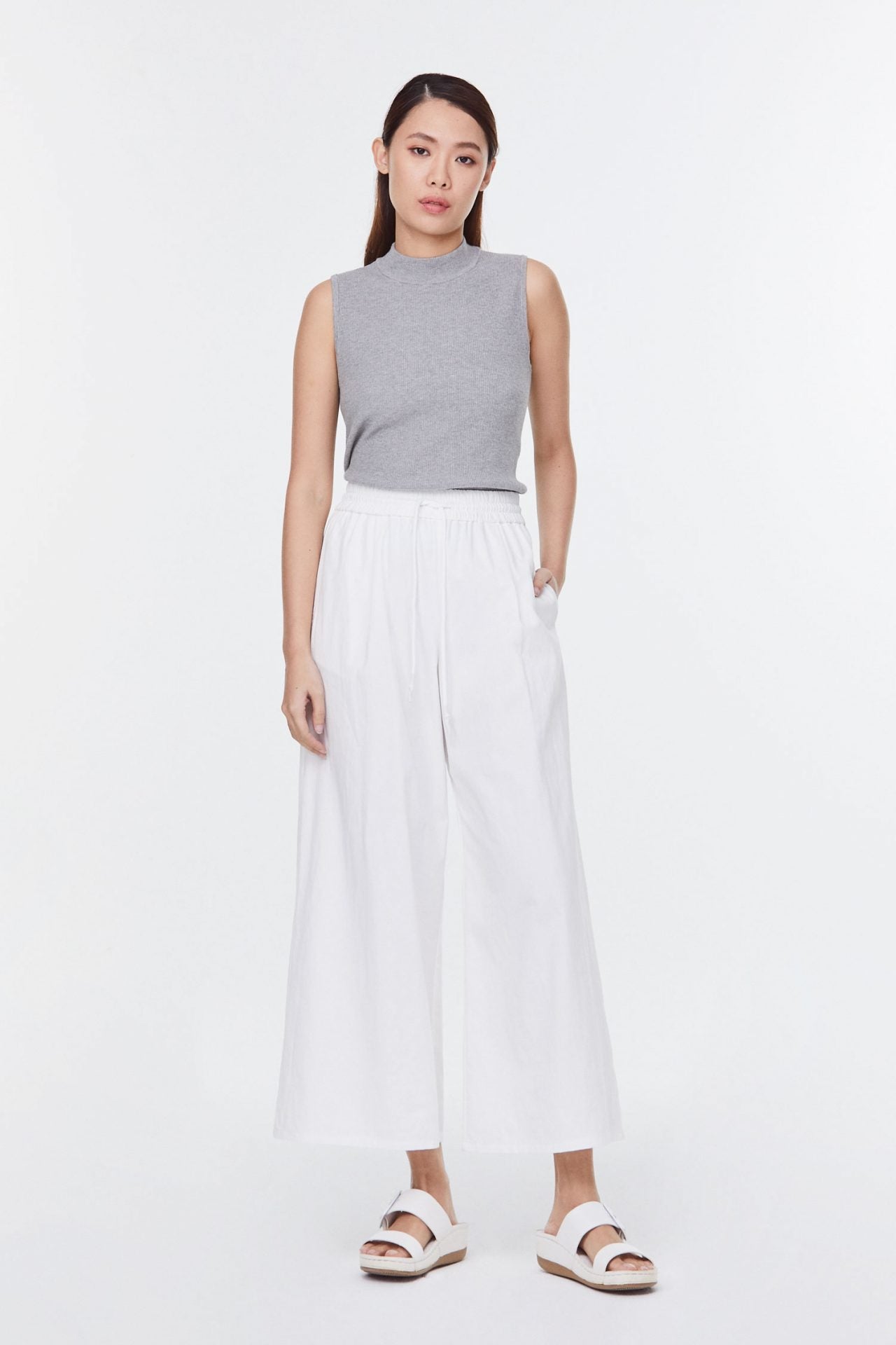 9541 Cream Long pants