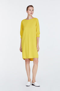 9759 YELLOW LONG SLEEVE DRESS
