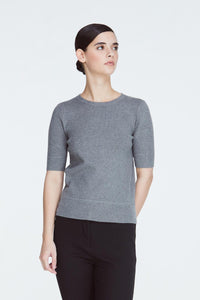 9767 HUE GREY KNIT TOP