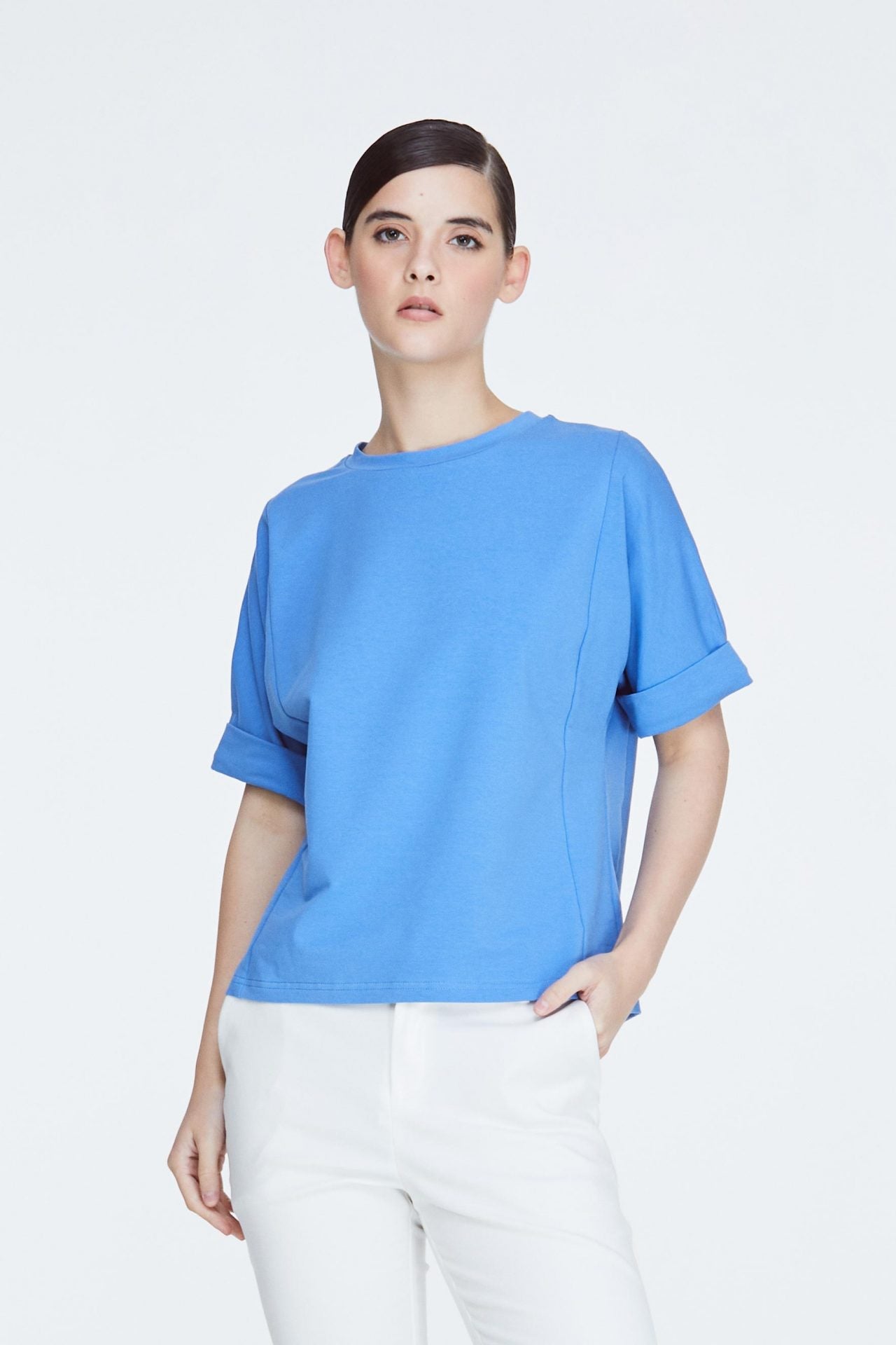 9785 AZURE BLUE TOP