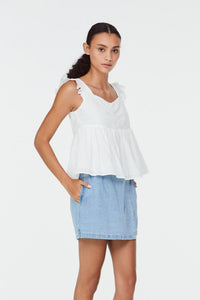 9823 FLARED PELPUM TOP CREAM