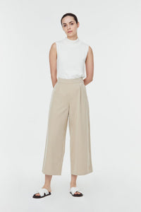 9833 DOUBLE PLEATS CULOTTES KHAKI