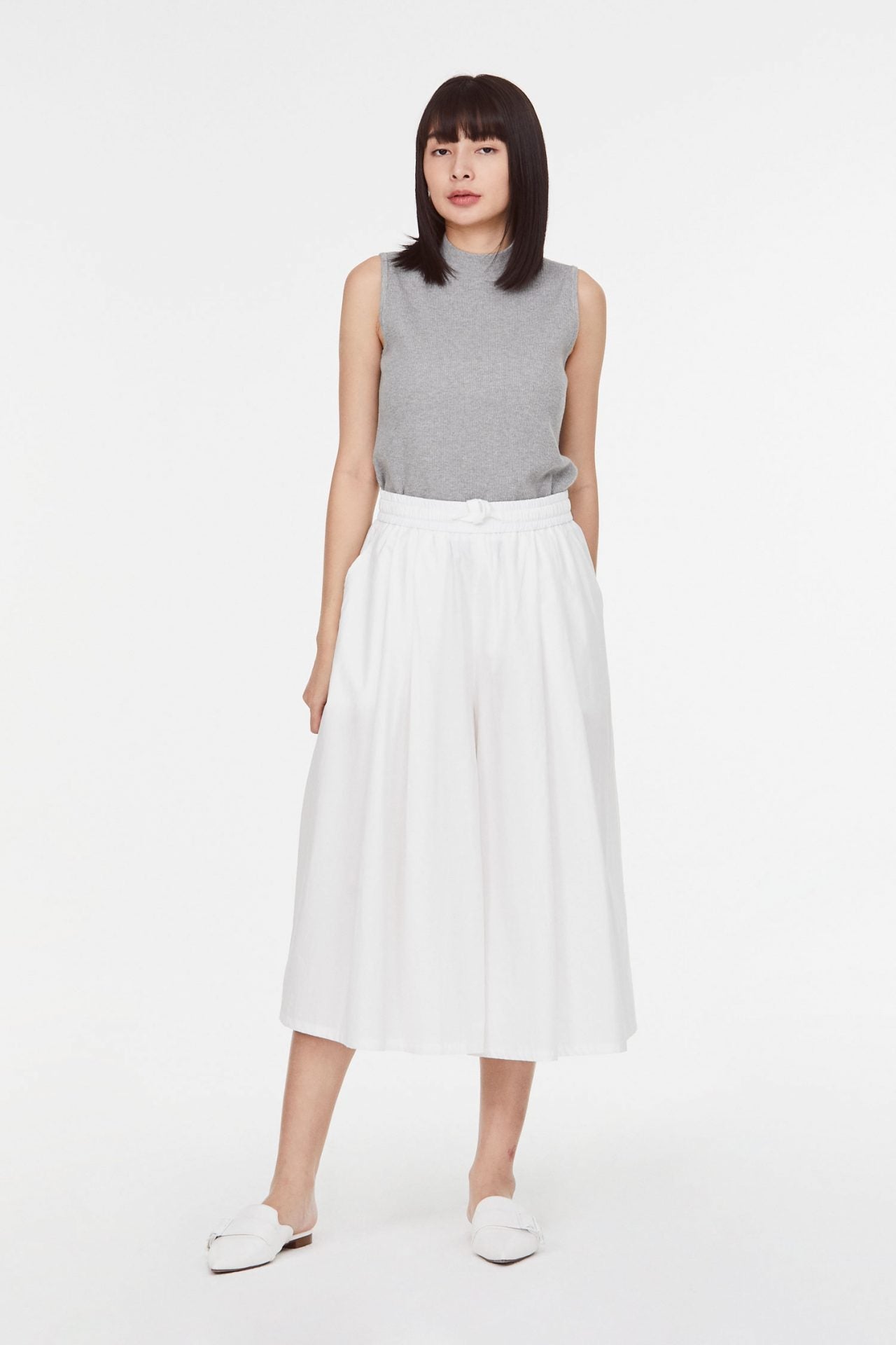 9883 DRAWCORDED CULOTTES CREAM