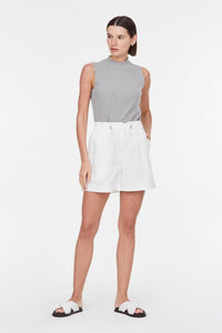 9928 CREAM PANELLED DRAWCORDED SHORTS