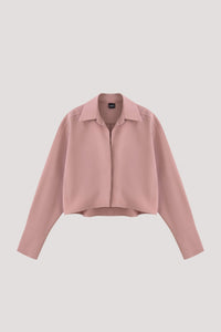 AB 10996 CROPPED SHIRT TOP PINK
