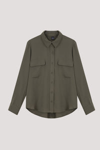 AB 11000 BASIC POCKETED SHIRT K GREEN
