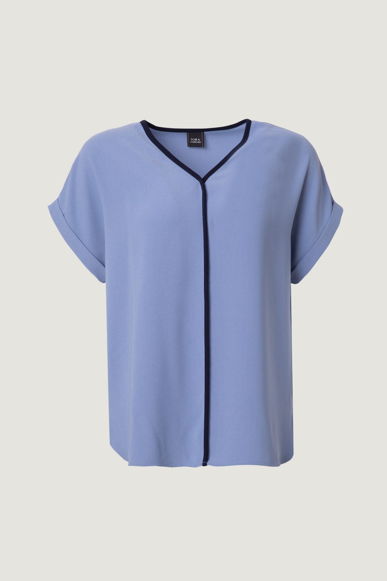 AB 7302 GREY BLUE SHORT SLEEVES TOP