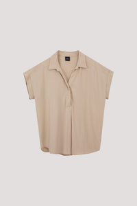 AB 8511 COLLARED BLOUSE BEIGE