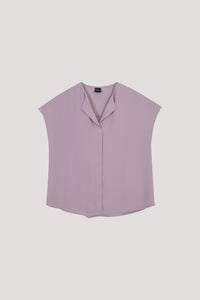 AB 8660 FLAP COLLAR MAGYAR TOP LIGHT GREY