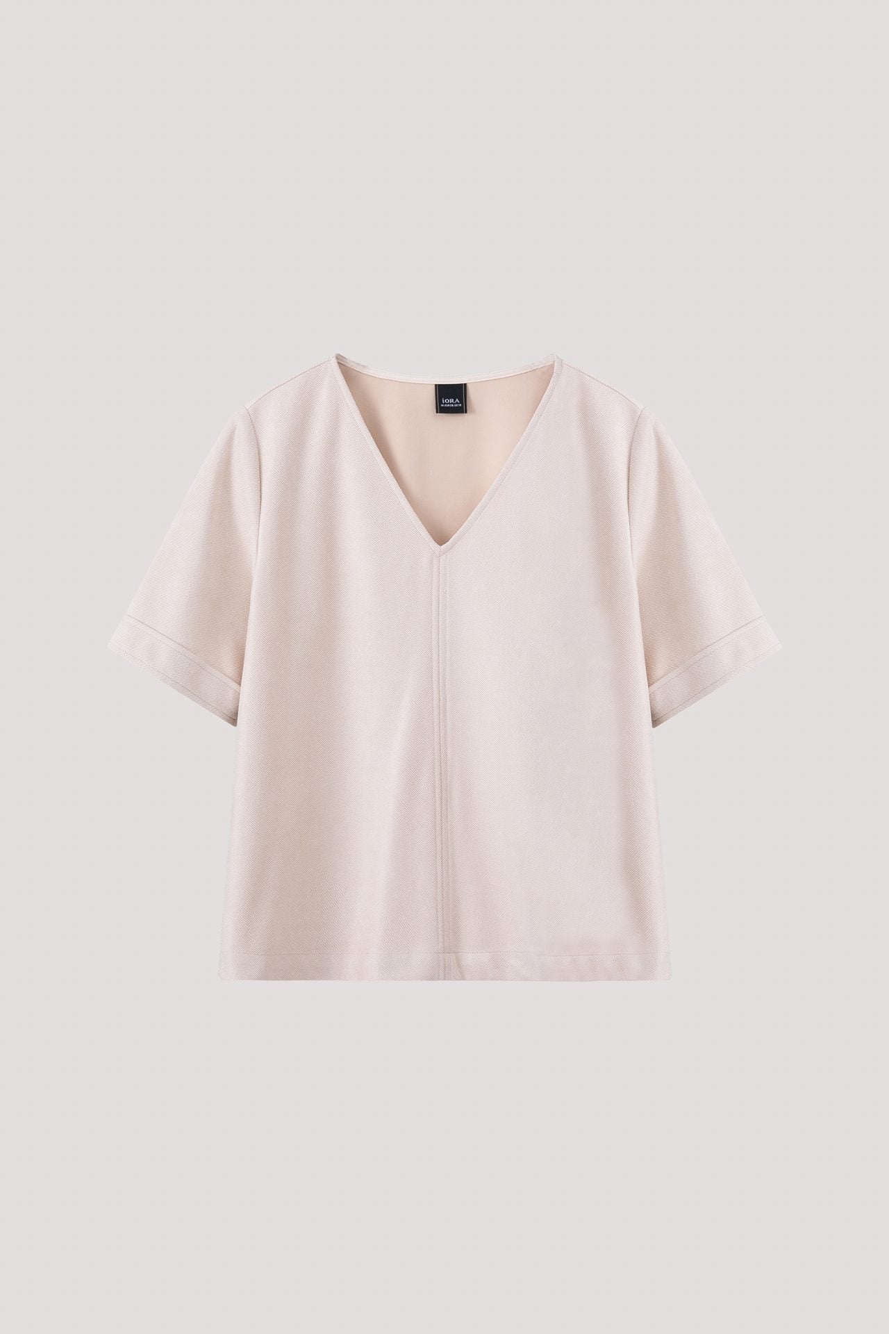 AB 9156 V-NECK BLOUSE NUDE