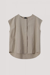 AB 9439 ROUND NECK BLOUSE BEIGE