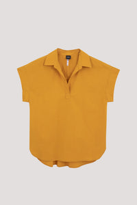 AB 9769 COLLARED BLOUSE MARIGOLD