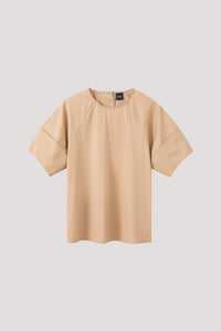 AB 9772 WIDE SLEEVES TOP BEIGE
