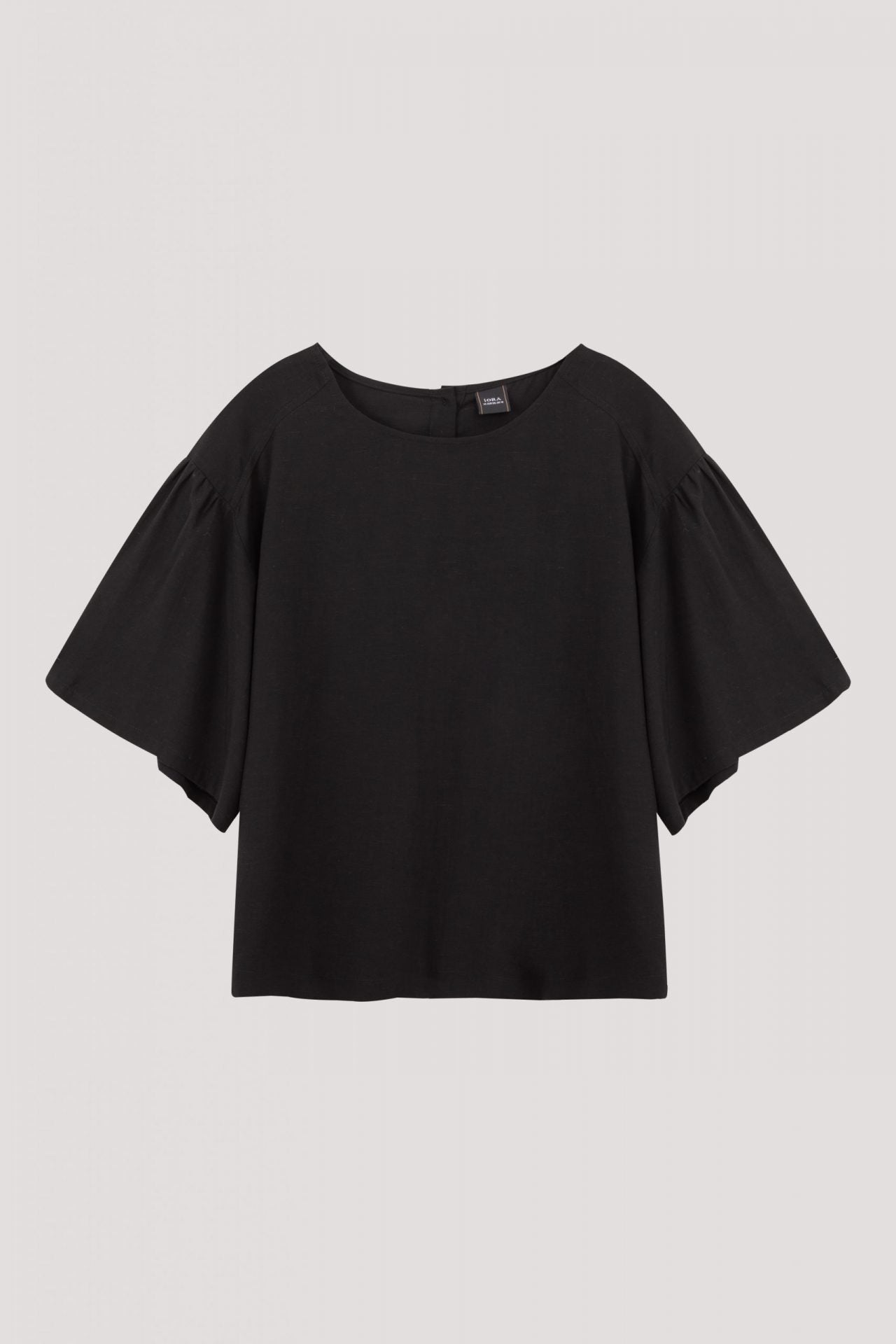 AB 9829 FLARED SLEEVES BLOUSE BLACK