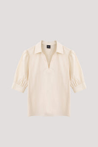 AB 9977 V NECK TOP LIGHT BEIGE