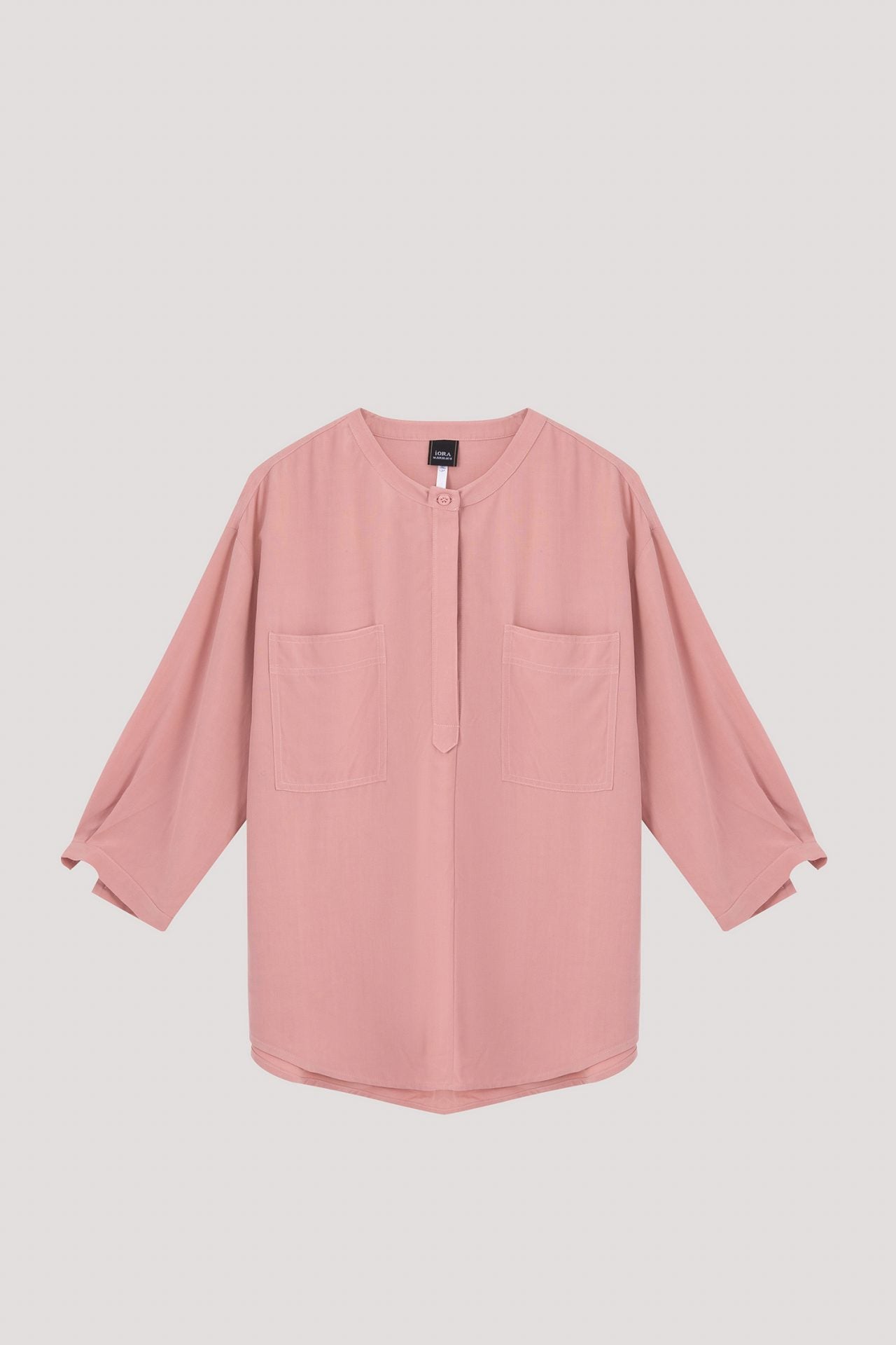 ABB 10684 ROUND NECK LONG SLEEVES BLOUSE BLUSH