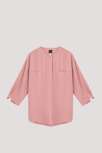 ABB 10684 ROUND NECK LONG SLEEVES BLOUSE BLUSH