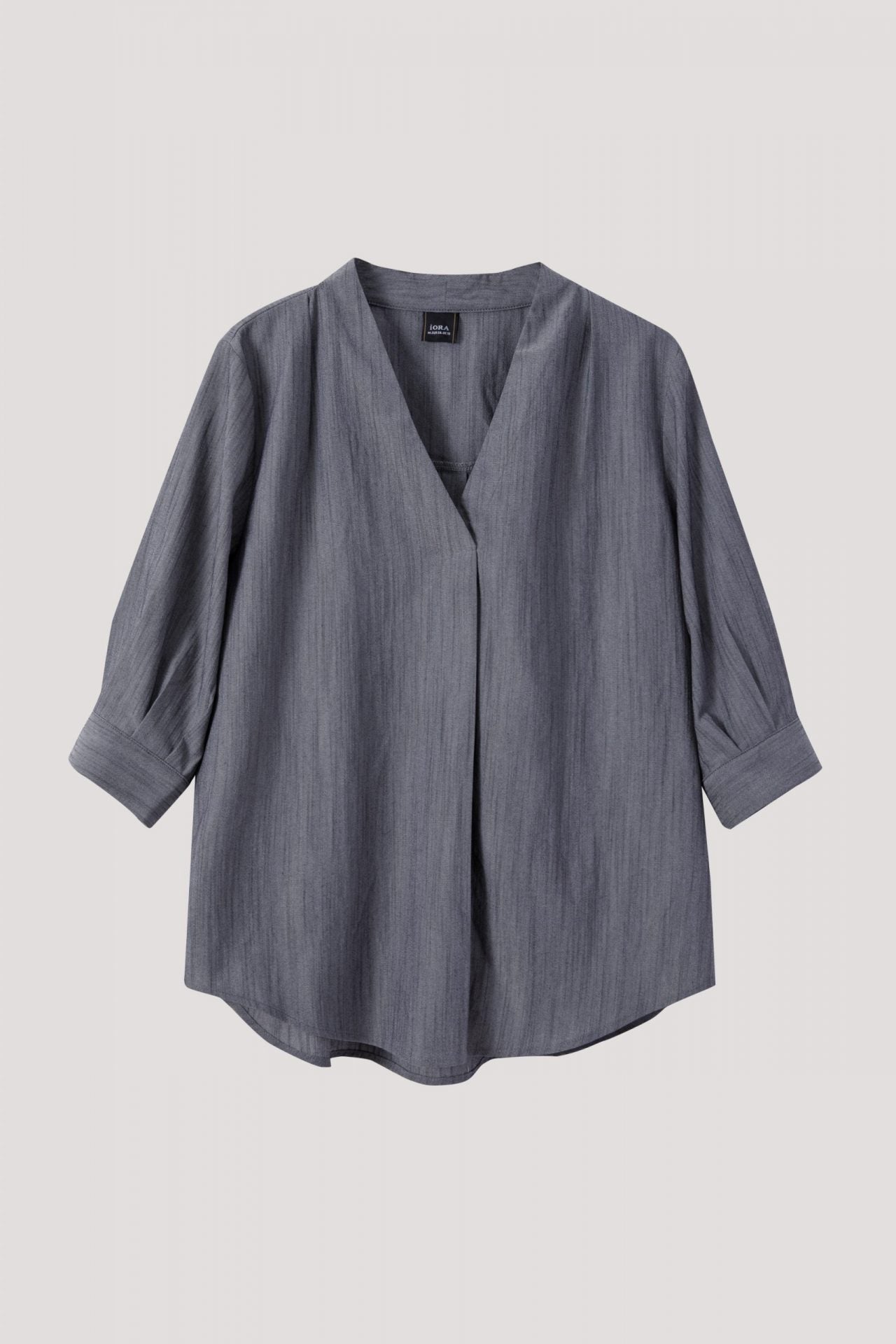 ABB 8108 V-NECK BLOUSE HUE GREY