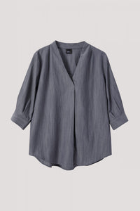 ABB 8108 V-NECK BLOUSE HUE GREY