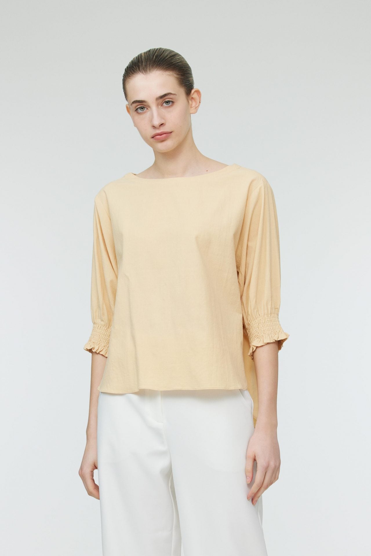 ABB 9445 BOAT NECK TOP POMELO