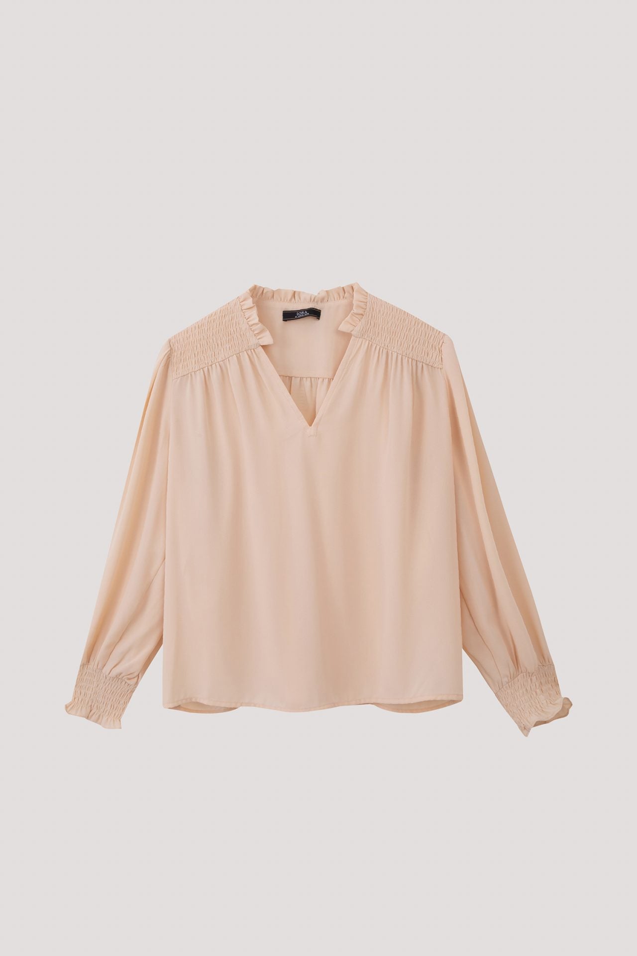 ABL 10652 V NECK BLOUSE DAWN