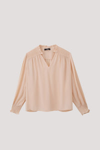 ABL 10652 V NECK BLOUSE DAWN