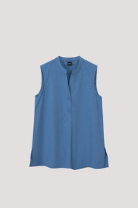 ABV 9780 SLEVELESS TUNIC TOP DENIM BLUE