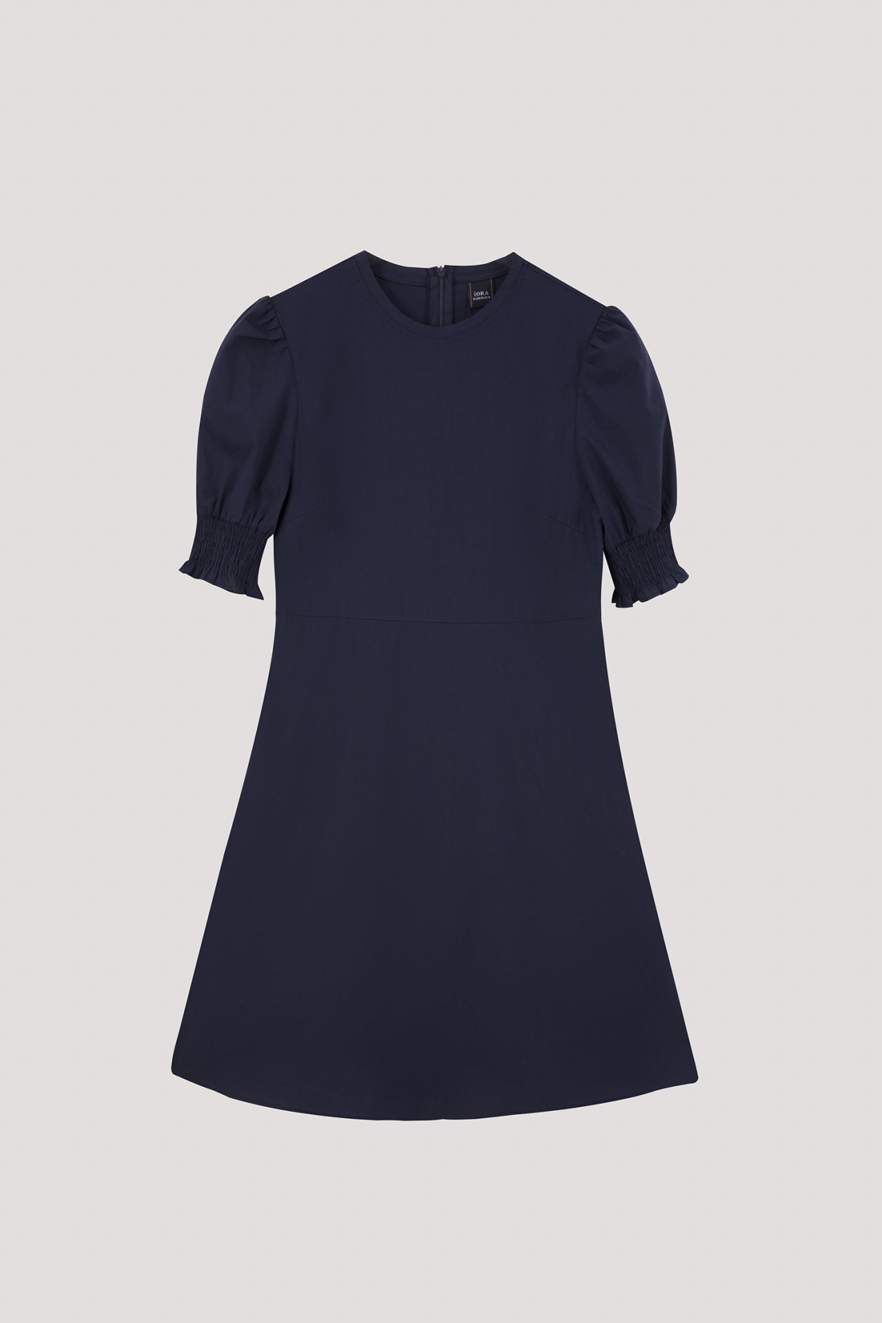 AD 11304 PUFFY BOXY DRESS NAVY