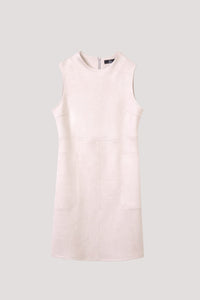 ADQ 10938 SLEEVELESS DRESS BEIGE