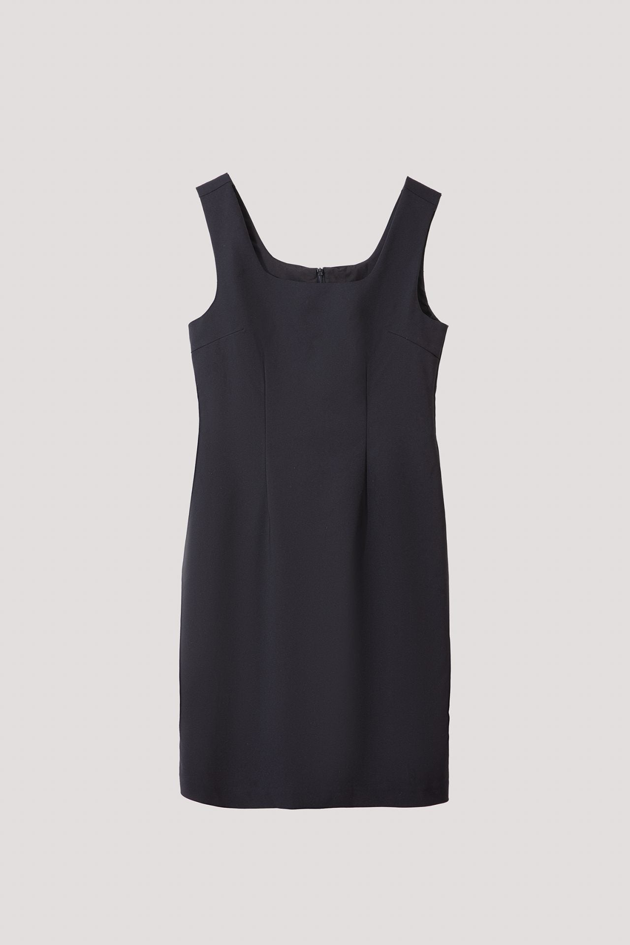 ADQ 11187 SQUARE NECK MINI DRESS BLACK