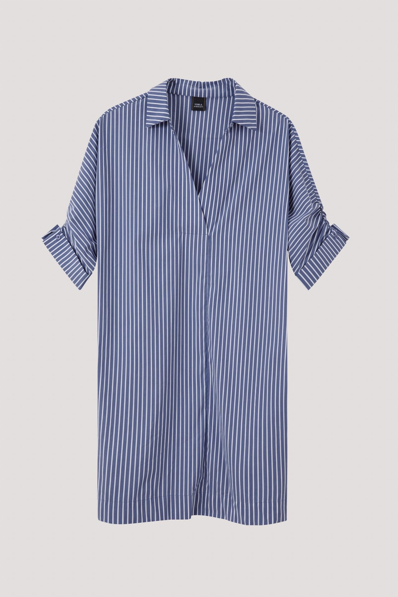 ADQ 9237 SHIRT DRESS DENIM STRIPES