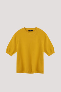 AK 10149 KNIT TOP MUSTARD