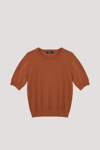 AK 10272 KNIT TOP CAMEL