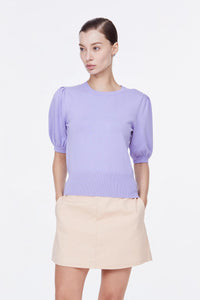 AK 8730 ROUND NECK TOP LAVENDER