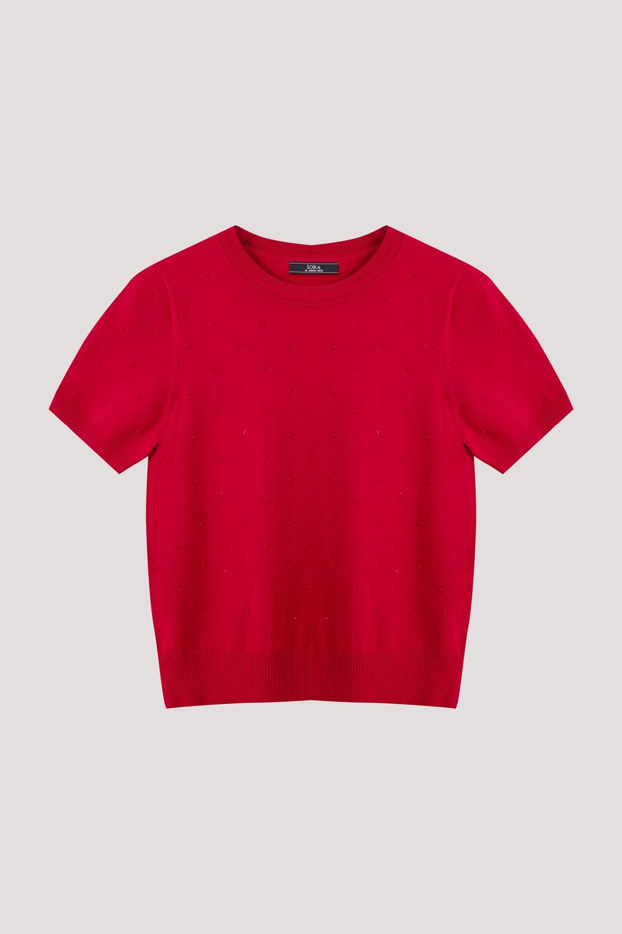 AK 9091 KNIT TOP RED
