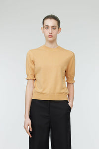 AK 9993 ROUND NECK KNIT TOP POMELO