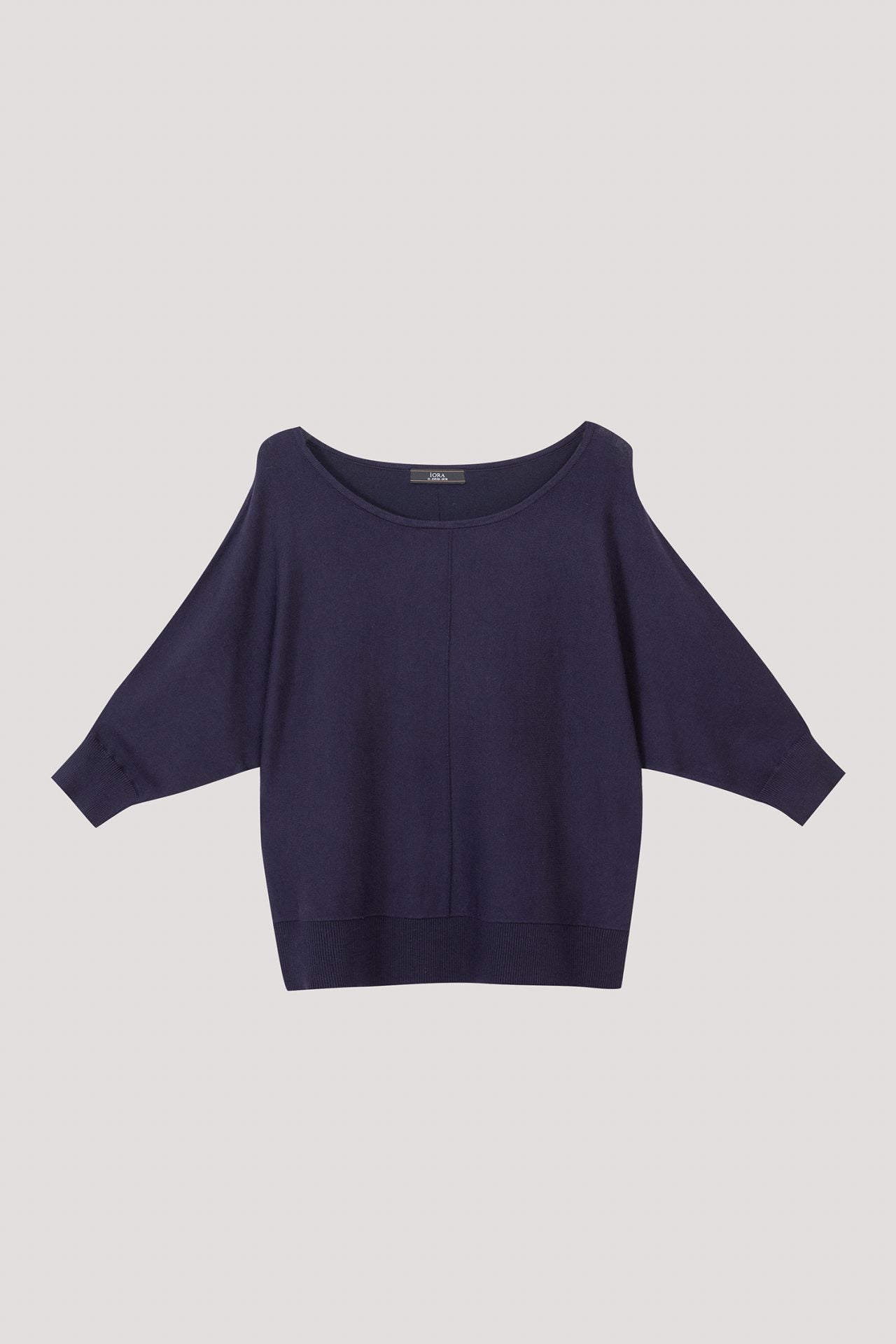 AKB 10527 KNIT MAGYAR TOP NAVY