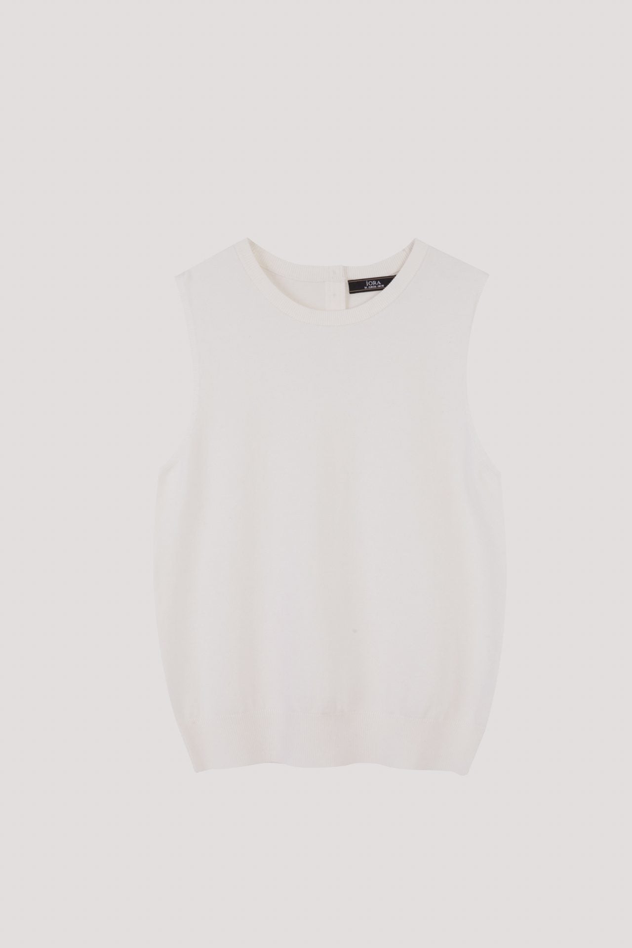 AKV 10689 KNIT TANK TOP CREAM