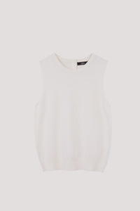 AKV 10689 KNIT TANK TOP CREAM